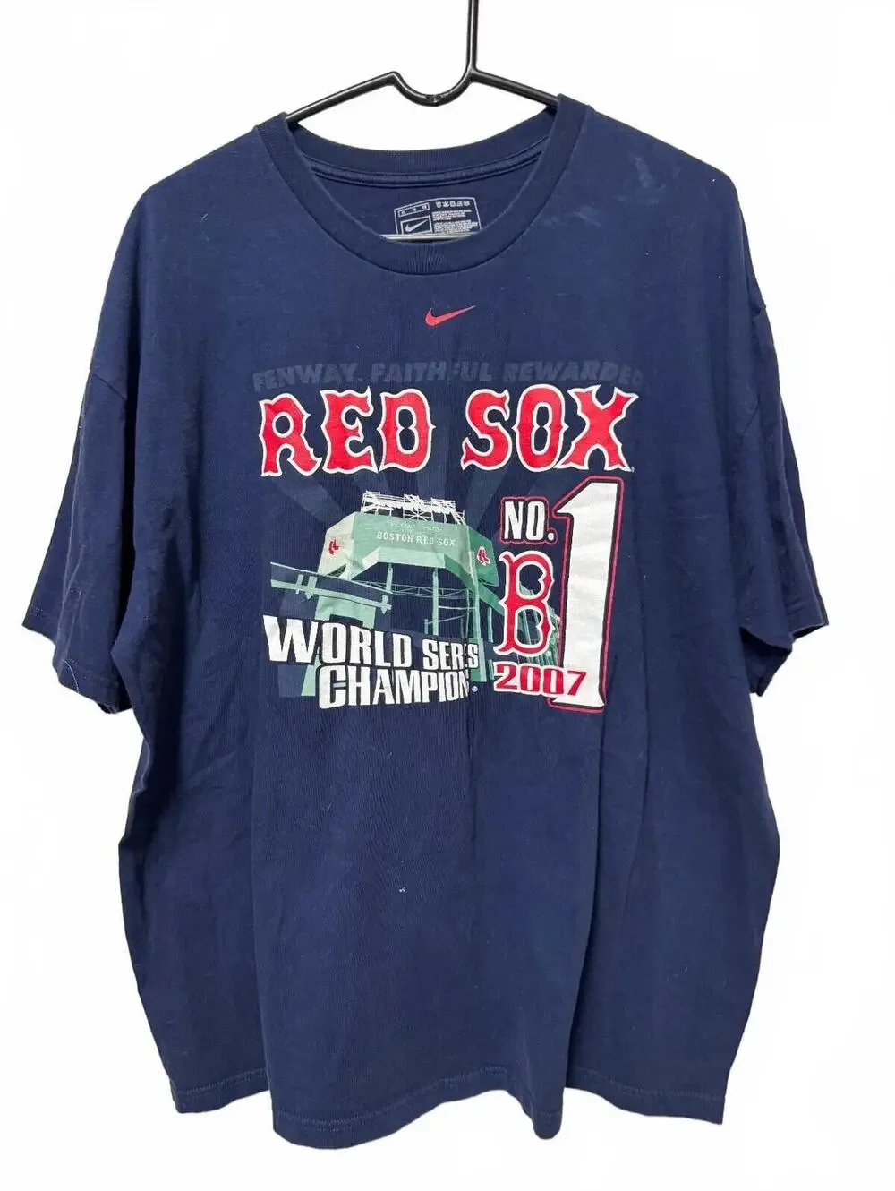 Nike Boston Red Sox 2007 World Series Champions Navy T-Shirt XL